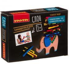 Настольная игра-баланс Слон развивающая игра из дерева Bondibon